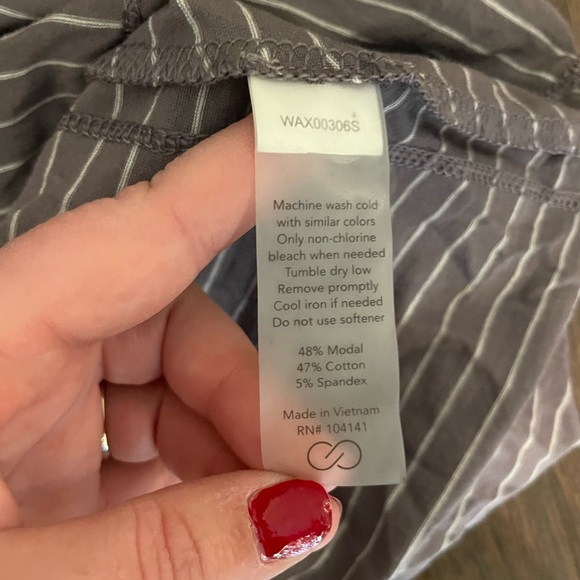 Calia Carrie Underwood Activewear Tee Striped Stretch Short Sleeve - Picture 4 of 5